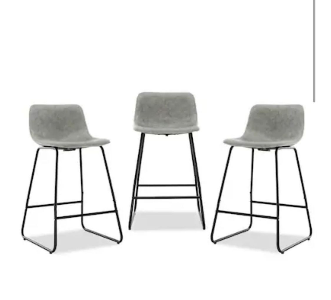 Set Of 3 Industrial Stools - LB22