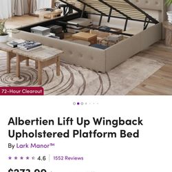 queen bed with frame