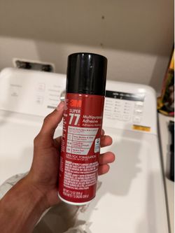 3M Super 77 Multipurpose Spray Adhesive (Low VOC), 7.3 oz (206 g).