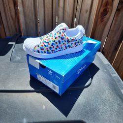 adidas Originals Disney Superstar 360 C Slip On Shoes HQ4080 Kids Size 1 Micky
