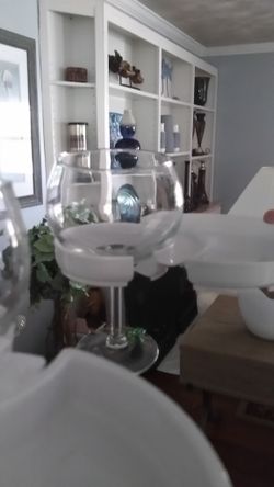 Cool Wine glass & hors d'oeuvres trays