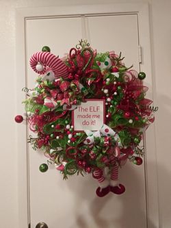 Elf Christmas Wreath