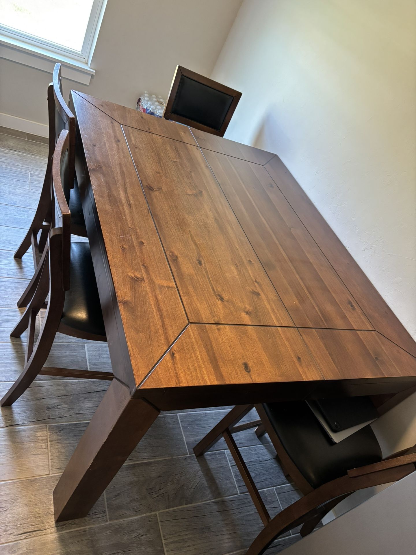 Wood Dining Table With Leaf