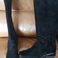 Black Suede Boots 7.5M