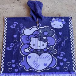 Youth Size Hello Kitty Alpaca Poncho