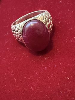 Red Onyx Men Ring 