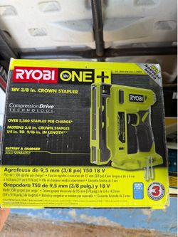 Ryobi ONE+ 18V Cordless Crown Stapler ( TOOL ONLY)