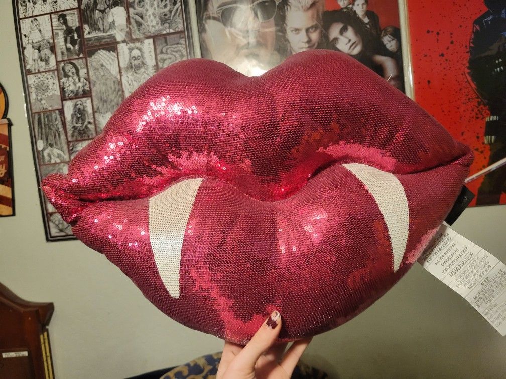 Vampire Lip Decorative Pillow