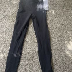 Alo yoga High-Waist 7/8 Run It Back Legging Ribbed XS