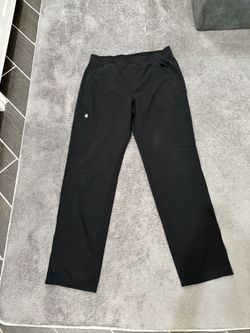 Large FIGS Black Scrub Pants