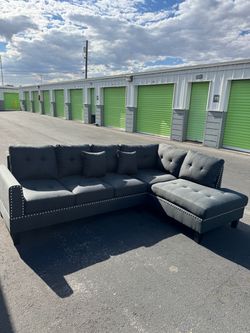 Grey sectional