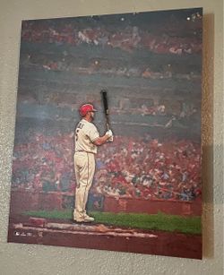 Albert Pujols St. Louis Cardinals MLB Painted Canvas