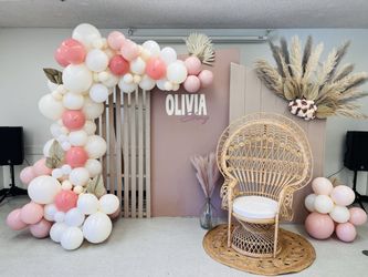 Backdrop And Balloons