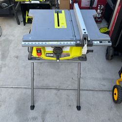 Ryobi 10 Inch Table Saw With Stand 