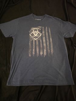 Blue Ariat Flag Tee