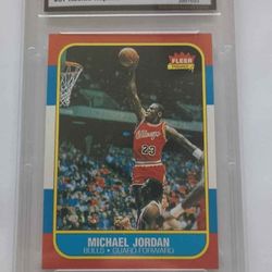 Michael Jordan 1986 Fleer #57 RC Reprint Gem Mint 10