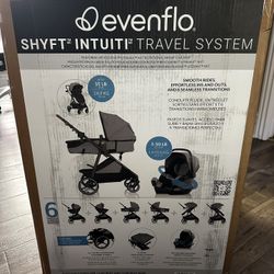 Evenflo Shyft Intuiti Travel System with Revolve180 LiteMax™ NXT