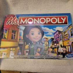 Ms. Monopoly Board Game New Sealed Hasbro
