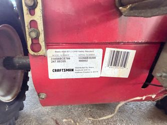 Craftsman snow blower