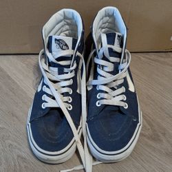 Navy High-top Vans (W 7/M 5.5)