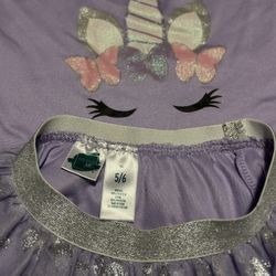 Unicorn 2pice Skirt And top Set Size 5/6  PLUS More