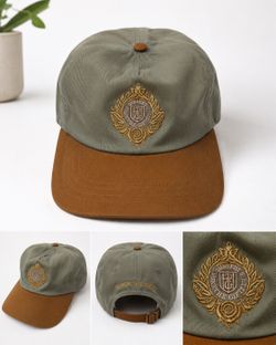 Honor The Gift Two-Tone Crest Baseball Cap Olive/Tan