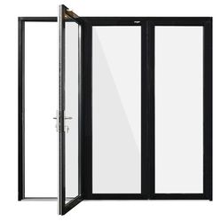 Aluminum Bi-Folding Patio Doors On Sale!!!! 96”W X 80”H 3 Panels Standard Size 