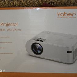 New In Box YABER U2 projector 720p With 80" Screen