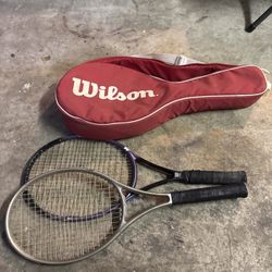 2 Tennis Rackets And Bag Read Description 