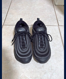 Nike Air Max 97s, Black, Size 10.5 M