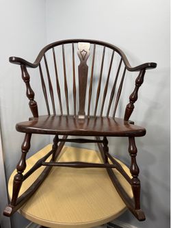 Vintage Windsor Hoop Back Rocking Chair