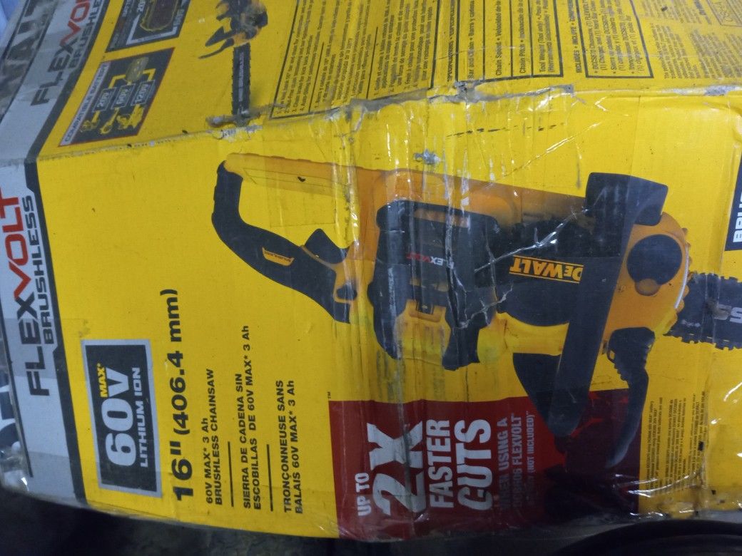 DeWalt Chainsaw 16" 60v