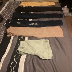 6 Pairs of name brand jeans, One pair of Shorts.