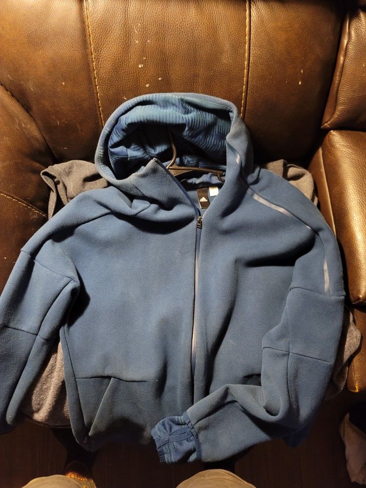 Adidas Zip Up Jacket With Gloves Size Large