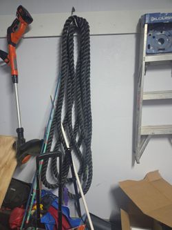 Weighted workout rope