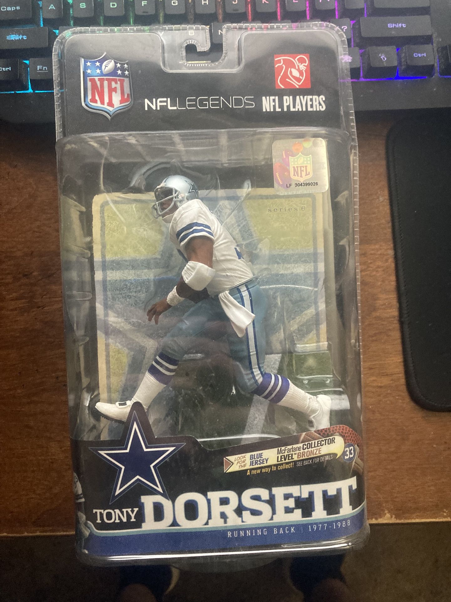 Tony Dorsett McFarlane collectible Nfl Legends