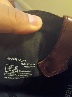 Ariat size 11ee. 50.00 OBO . Used but in good shape