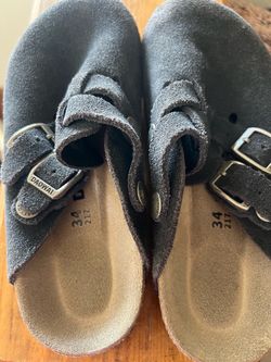 Birkenstock Boston Suede Clogs Size 34