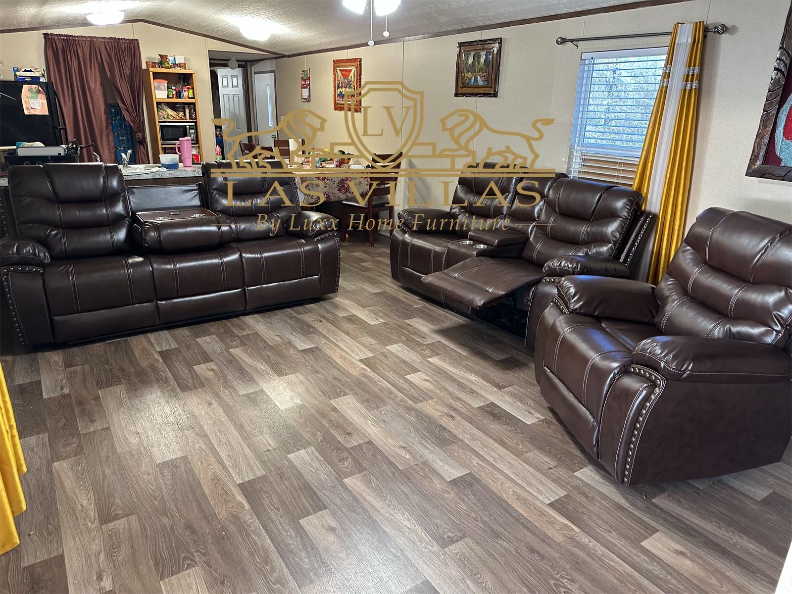 Brand New Reclining Couches Brown