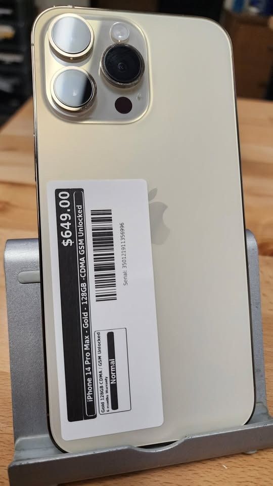 iPhone 14 Pro Max - Gold - 128GB -CDMA GSM Unlocked - G
