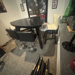 Table With Bench And Three Chairs