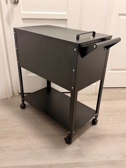 Metal Storage Cart with Wheels