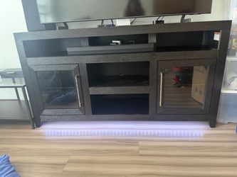 TV stand with LED lights
