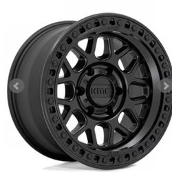 17” Black Kmc Method Icon Fuel Wheel. Tires 