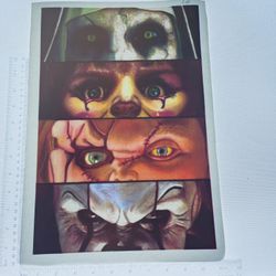 Iron On Heat Transfer  Good For T-shirts Sweaters Jackets T Shirt Design Size Is About 14x10  Evil Friends #388