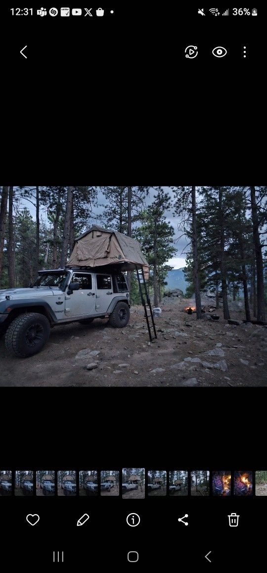 Jeep/SUV Pop Up Tent And Roof Rack $1500