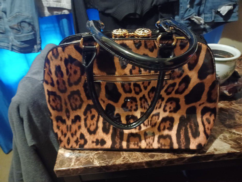  evening leopard print Handbag