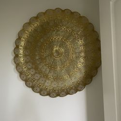 Circle Gold Metal Art Decor Painting 