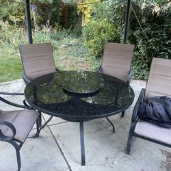 Outdoor Patio Set With Chairs