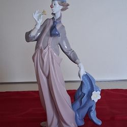 LLadro Clown Holding A Flower Number 6507 Figurine 
